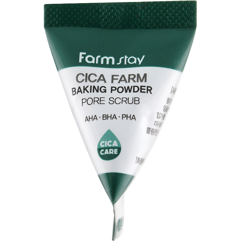 Скраб для обличчя FarmStay Cica Farm Baking Powder Pore Scrub з центеллою 7 г - фото 1