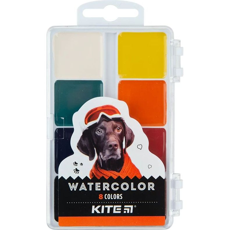 Фарби акварельні Kite Dogs 8 кольорів (K23-065) - фото 1