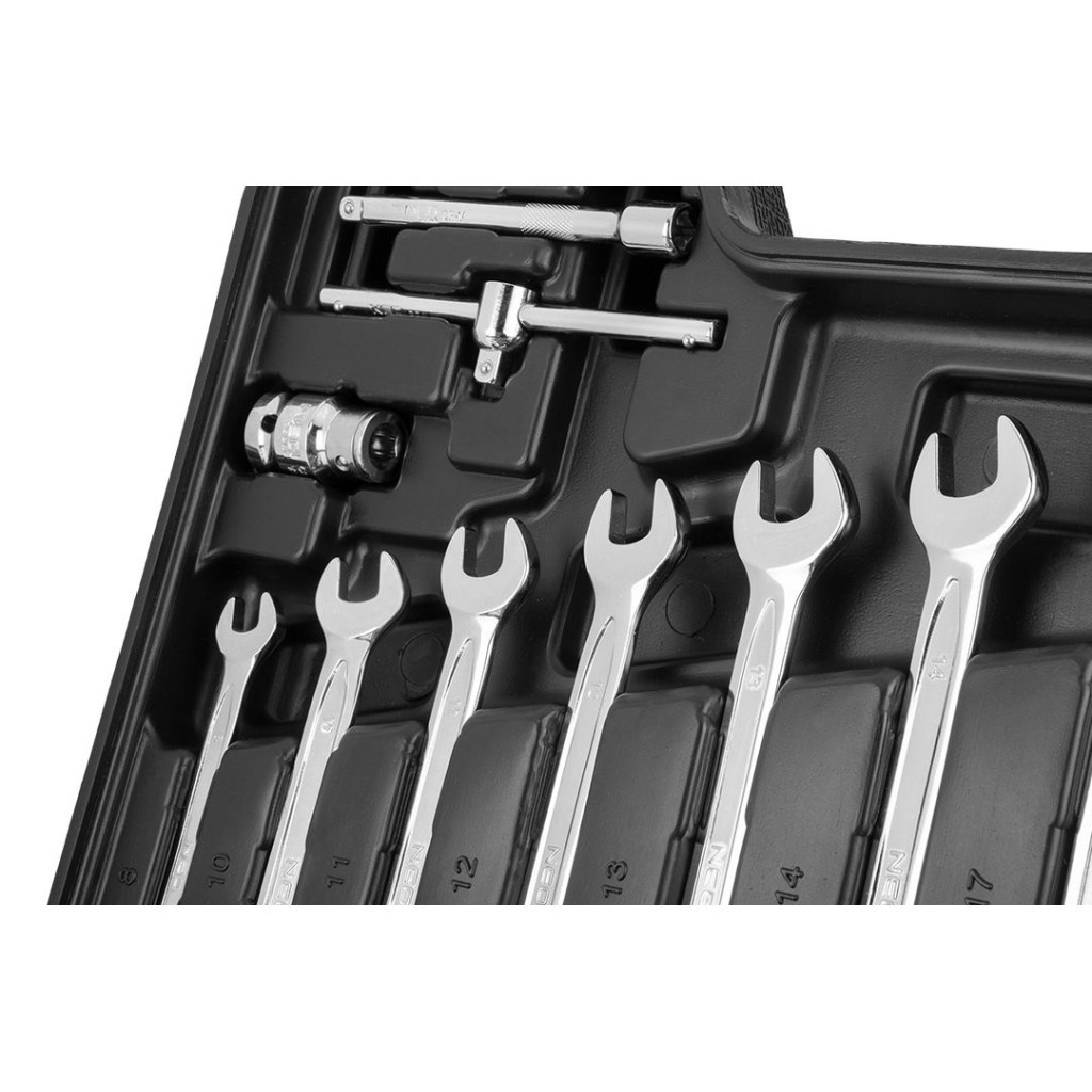 Набор инструментов Neo Tools 1/2", 1/4", CrV 82 шт. (10-059) - фото 4