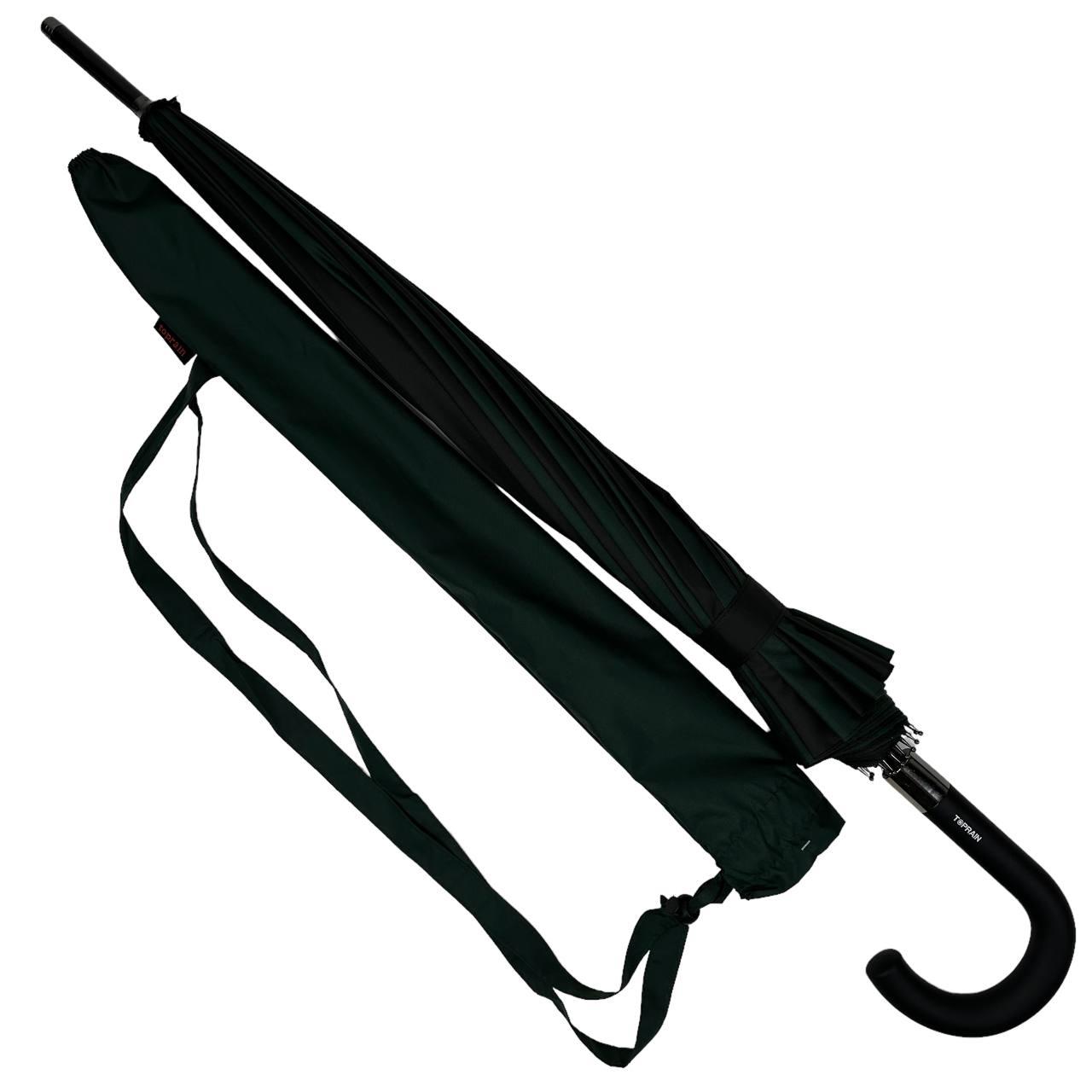 Женский зонт-трость полуавтомат Toprain 98 см зеленый - фото 2