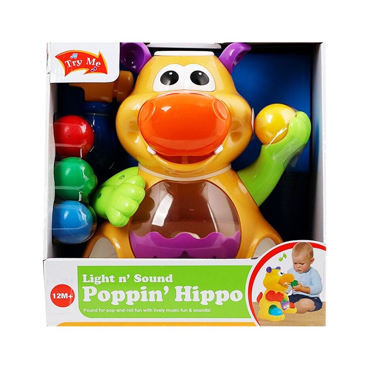 Розвиваюча іграшка Kiddieland Гіпопотам-жонглер (049890) - фото 10