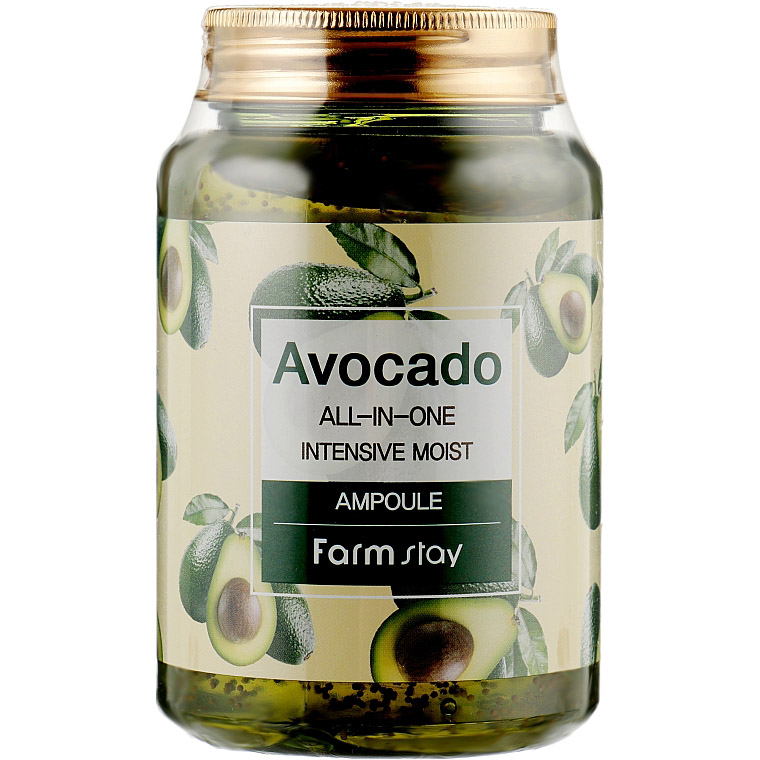 Сыворотка для лица FarmStay Avocado All-In-One Intensive Moist Ampoule с авокадо 250 мл - фото 1