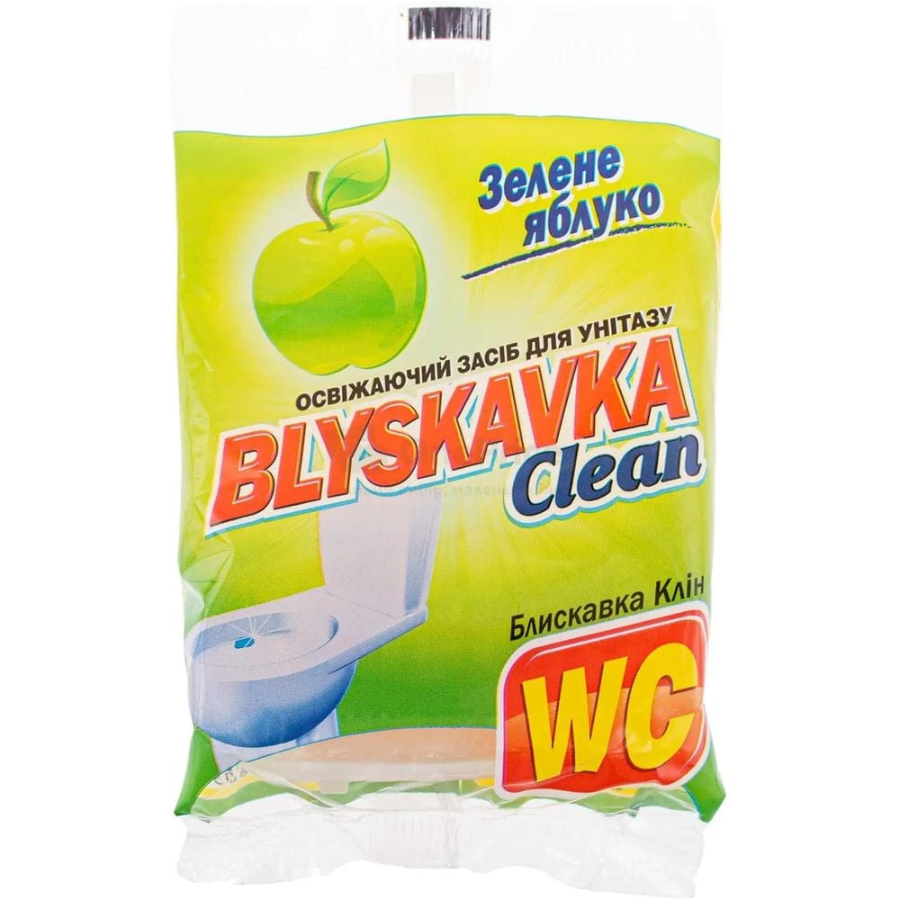 Освежающее средство для унитаза Blyskavka Clean Зеленое яблоко - фото 1