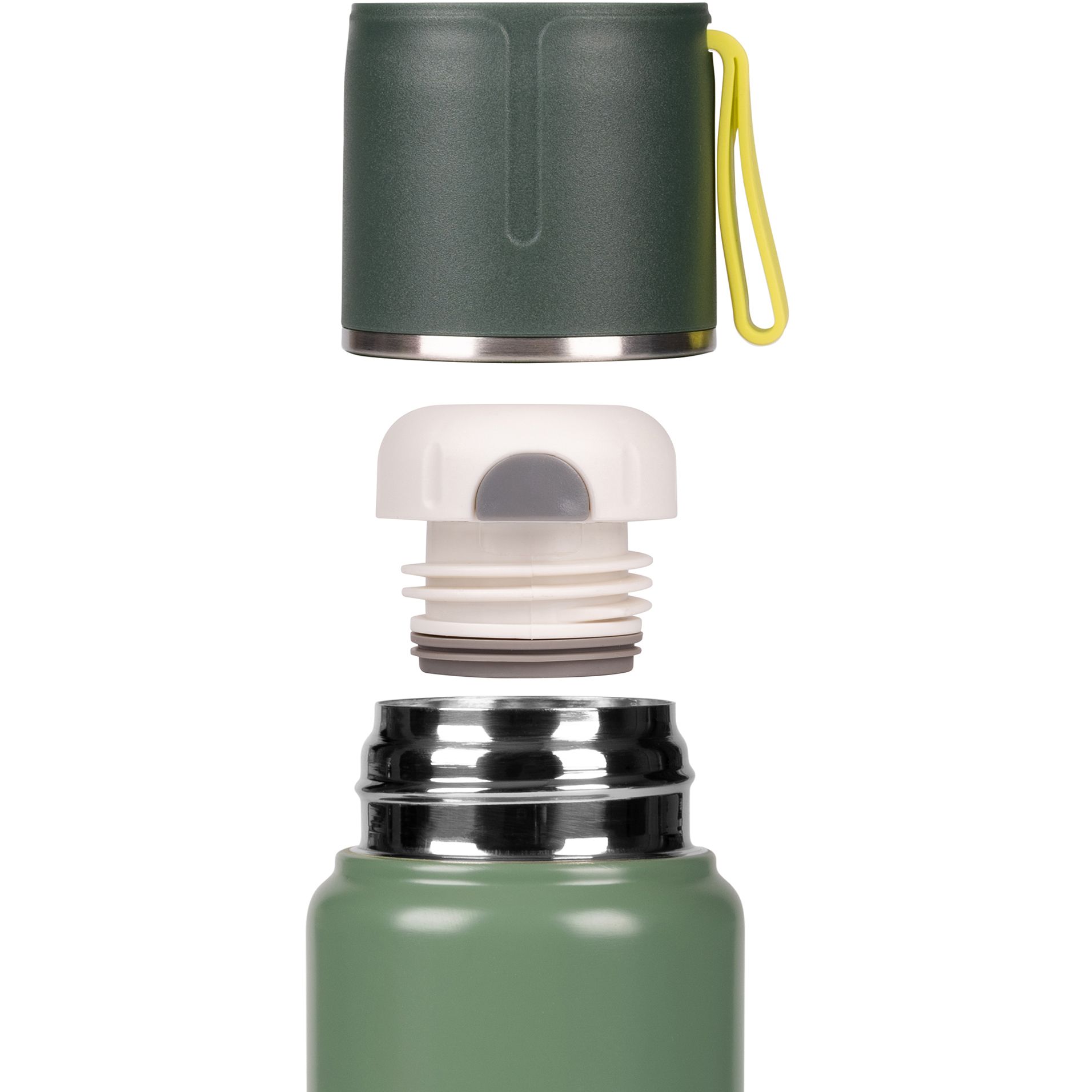Термос Yes Fusion с чашкой зеленый 420 мл (708207) - фото 5