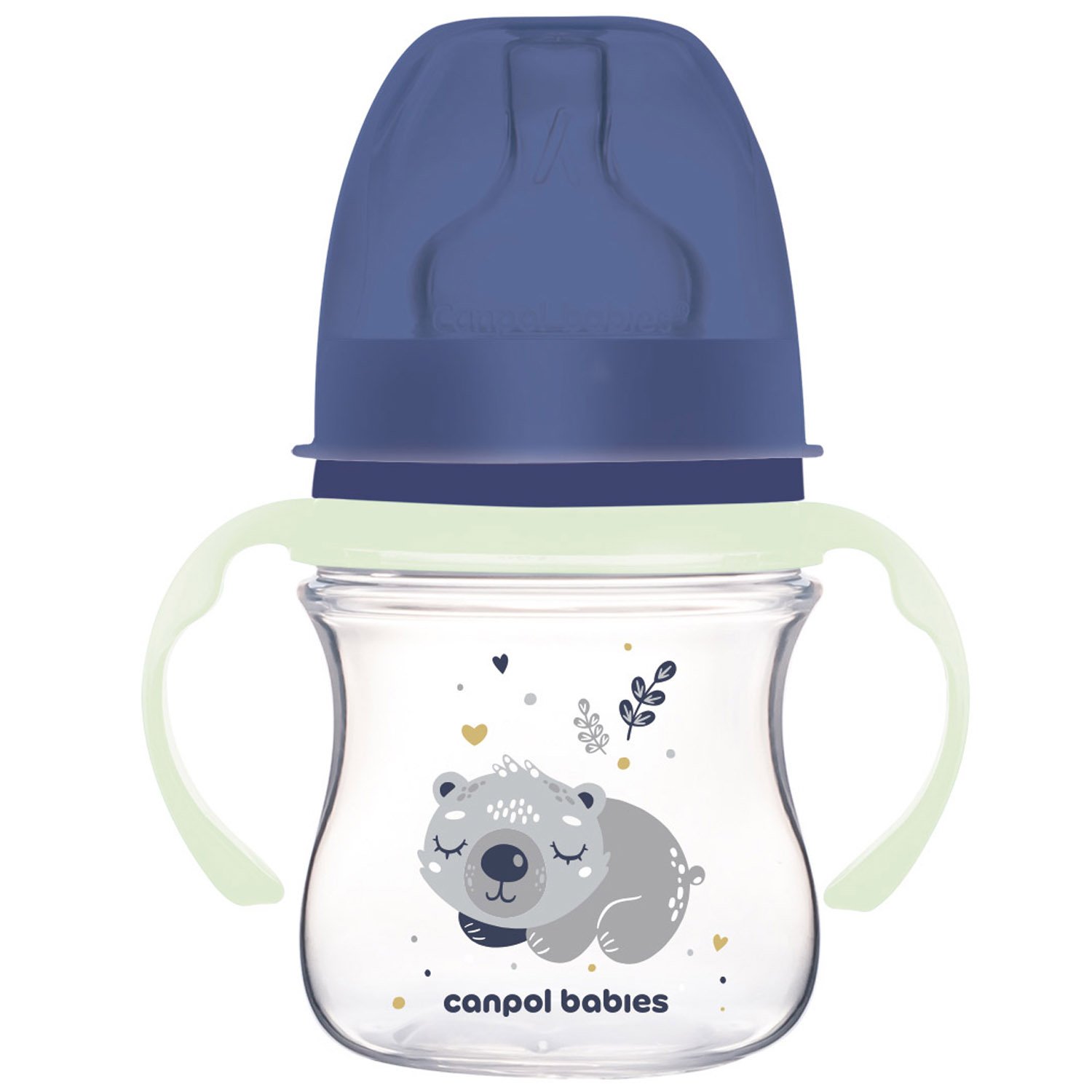 Пляшечка для годування Canpol babies Easystart Sleepy Koala, антиколікова, 120 мл, блакитна (35/236_blu) - фото 1