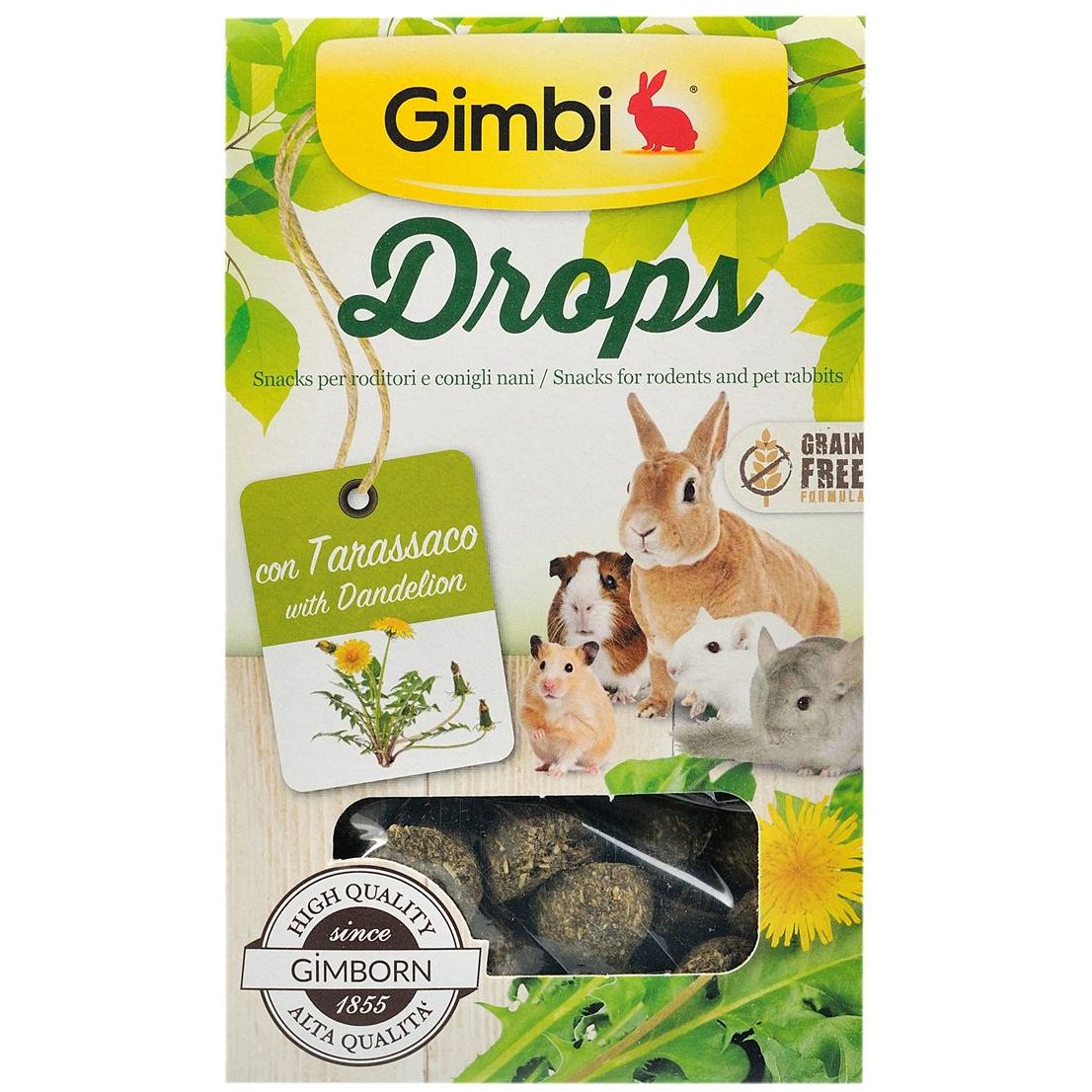 Лакомство Gimbi Drops для грызунов, дропсы с одуванчиком, 50 г - фото 3