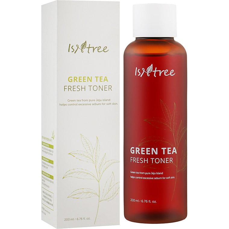 Тонер для жирной кожи IsNtree Green Tea Fresh Toner, с зеленым чаем, 200 мл - фото 2