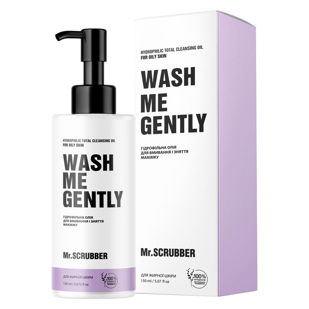 Гідрофільна олія для вмивання і зняття макіяжу Mr.Scrubber Wash Me Gently Face Oil для жирної та проблемної шкіри 100 мл - фото 2
