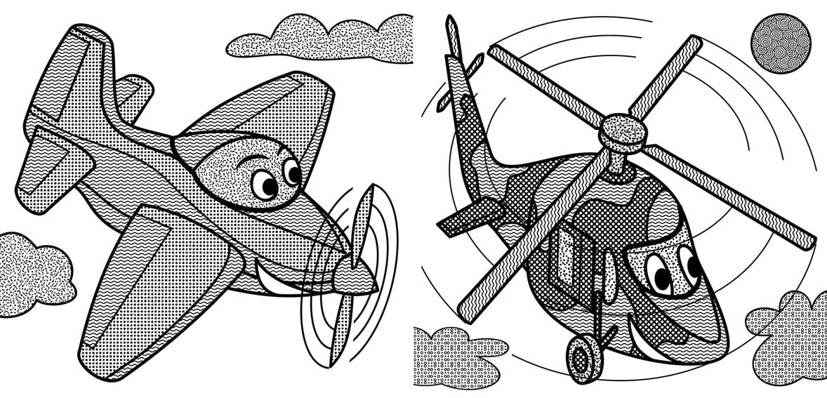 Водная раскраска Кристал Бук Самолет, 8 страниц (F00027539) - фото 3