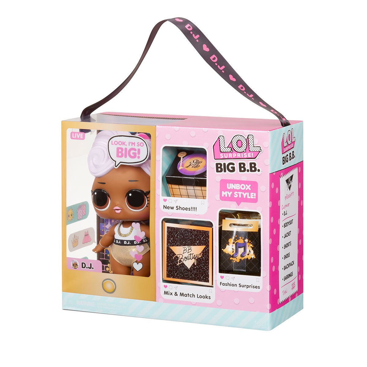 Ігровий набір з мега-лялькою L.O.L. Surprise Big B.B.Doll Діджей, з аксесуарами (573067) - фото 4