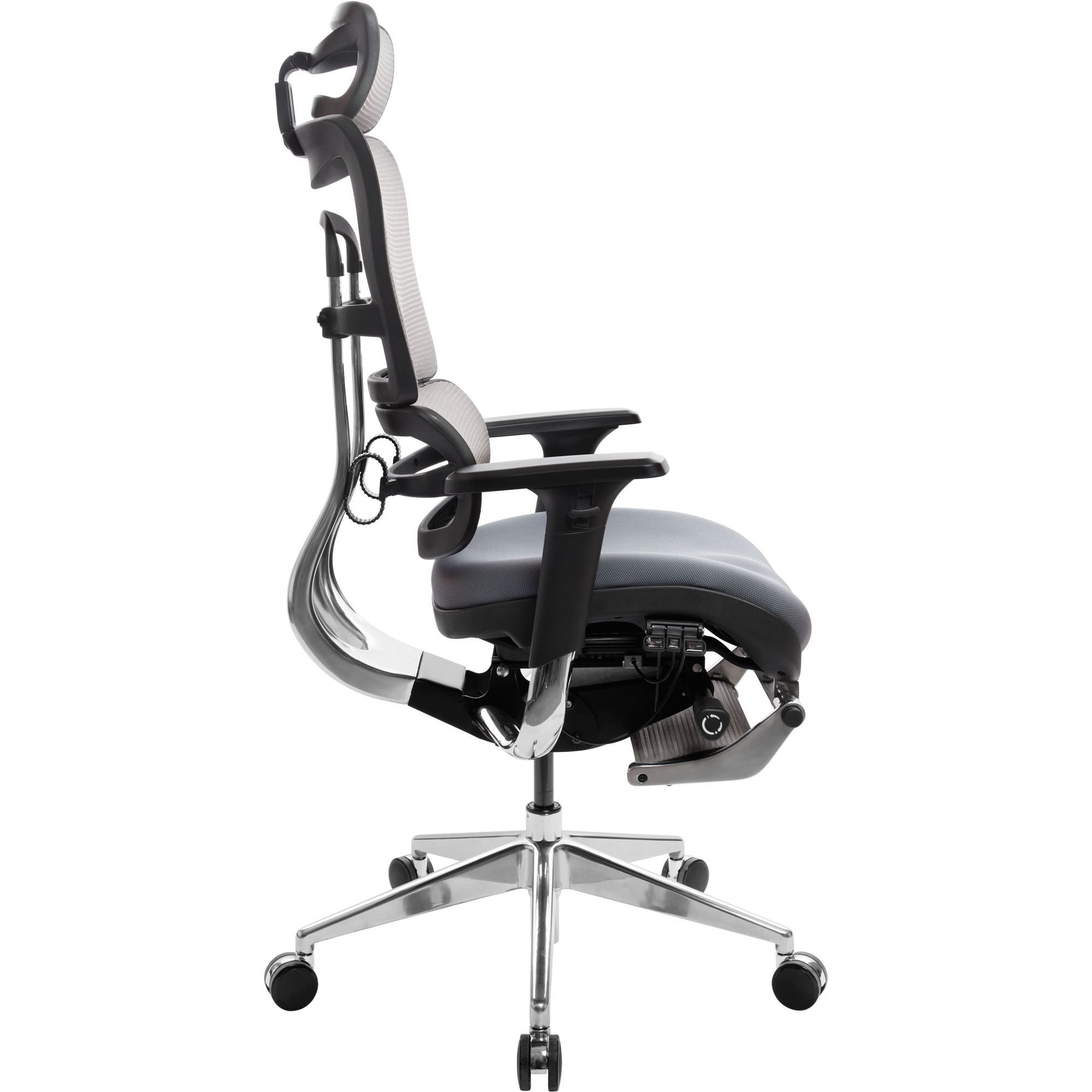 Офисное кресло GT Racer X-802L (W-20, B-40), светло-серое (X-802L Bright Gray (W-20 B-40)) - фото 7