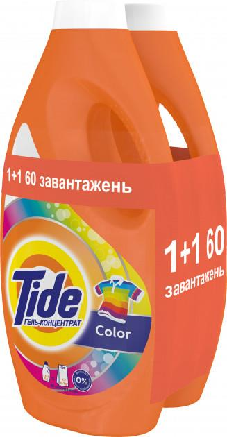 Гель-концентрат для прання Tide Color, 3,3 л (2 шт. по 1,65 л) - фото 1