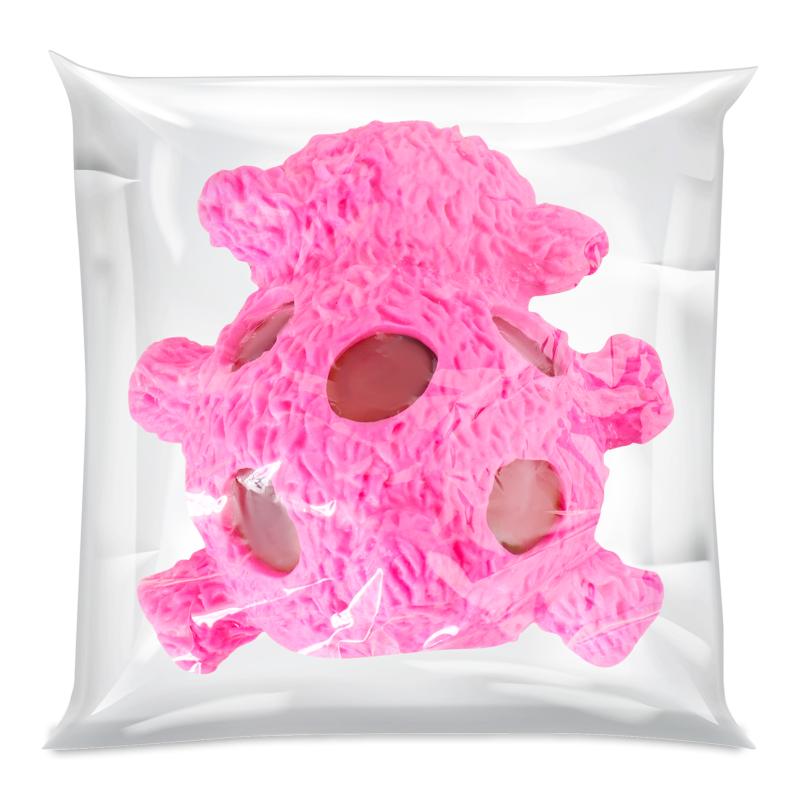 Іграшка-антистрес Offtop Ведмідь, рожевий (860255) - фото 2