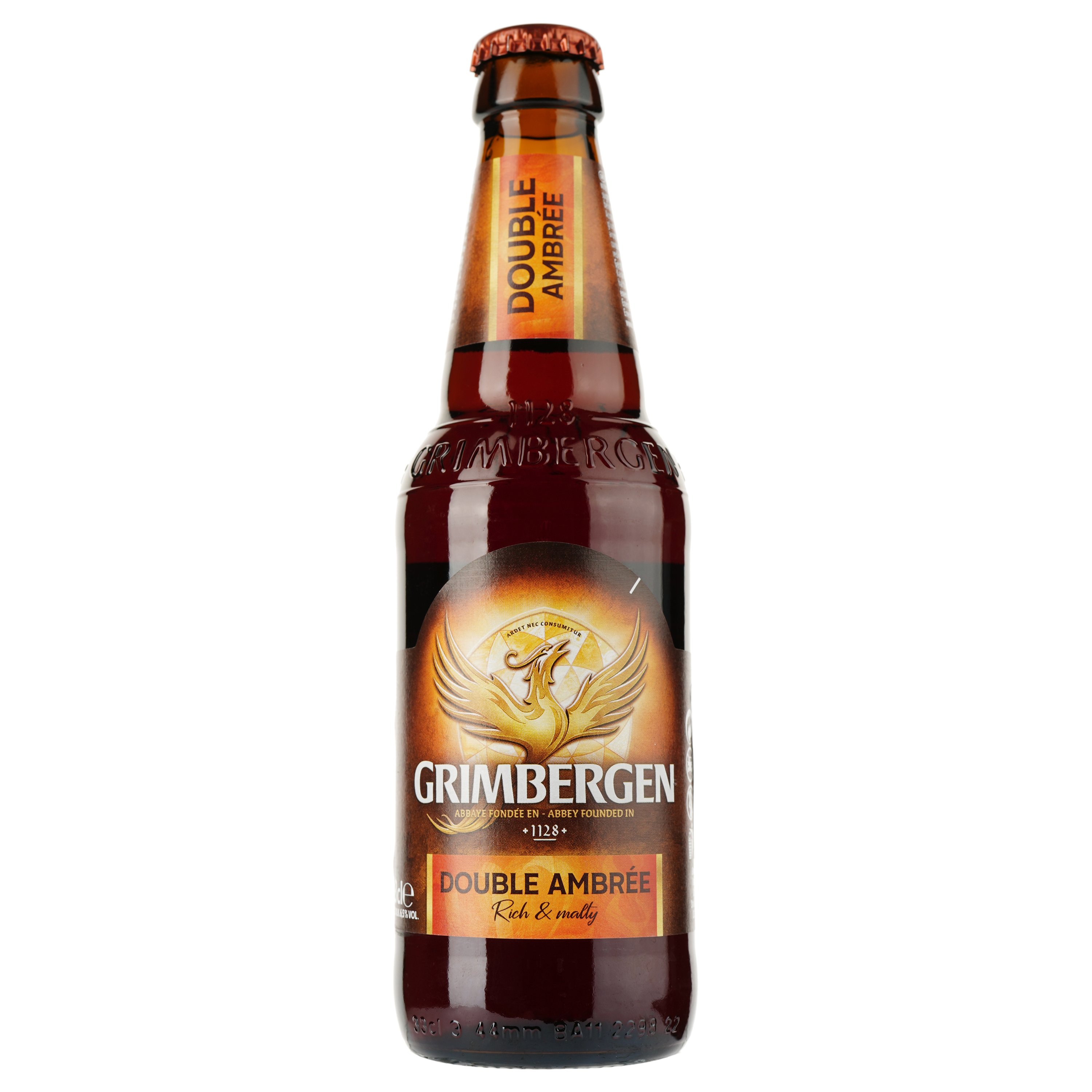 Пиво Grimbergen Double-Ambree, темне, фільтроване, 6,5%, 0,33 л (520062) - фото 1