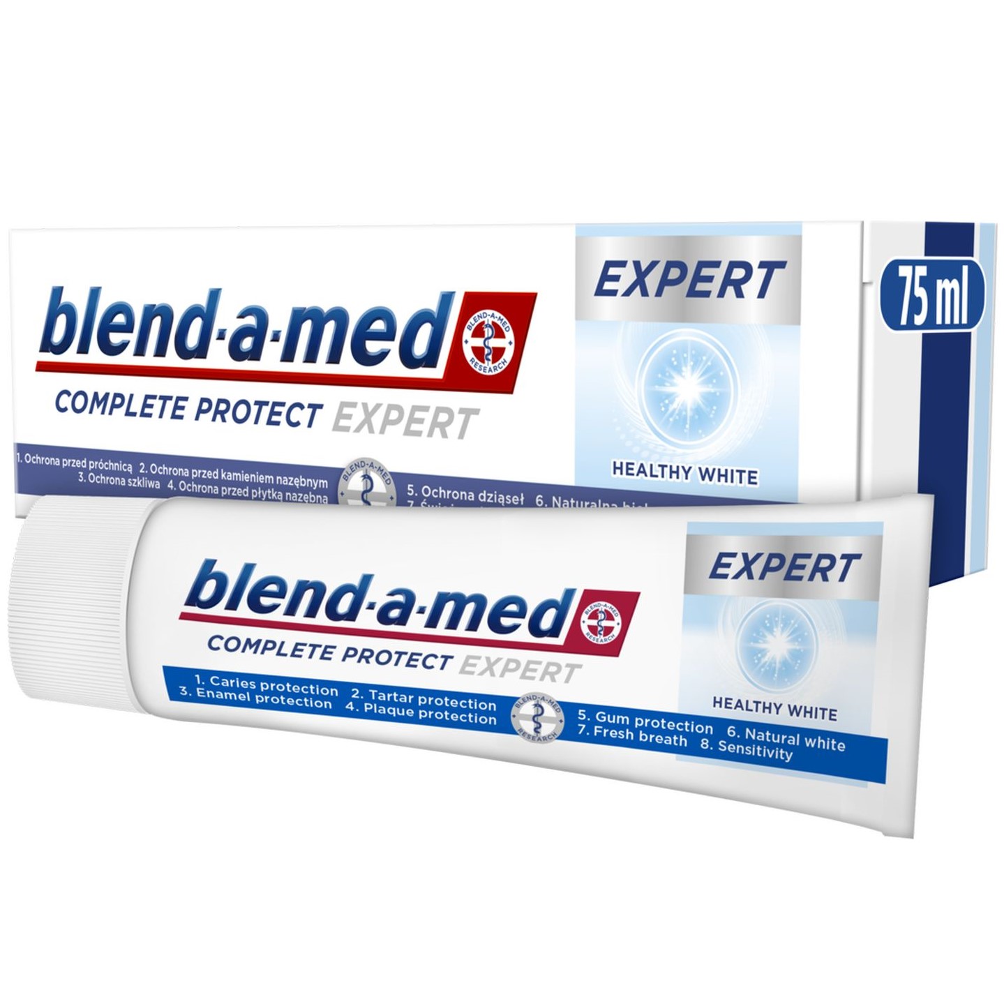 Зубная паста Blend-a-med Complete Protect Expert Здоровая белизна 75 мл - фото 1