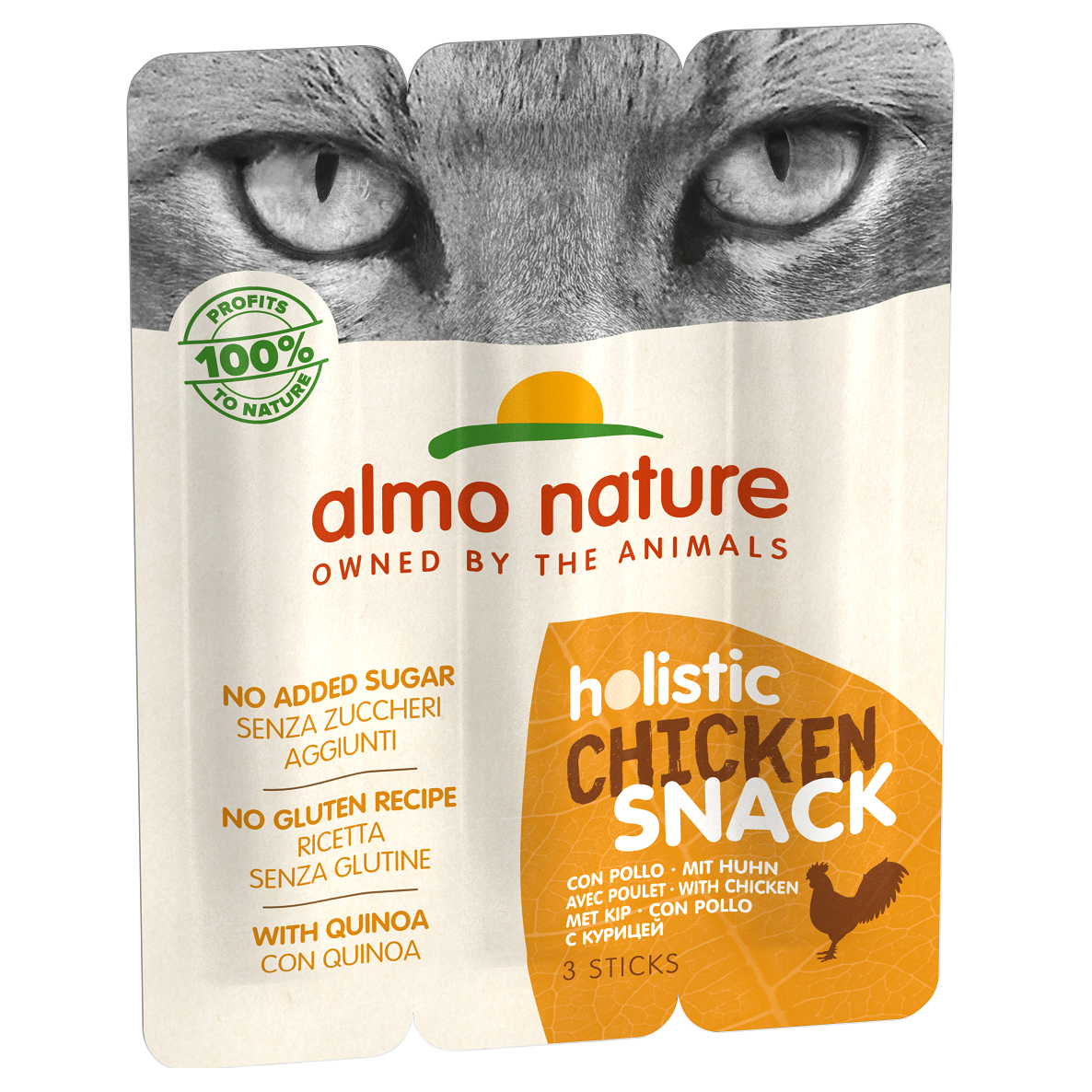 Уценка. Лакомство для кошек Almo Nature Holistic Snack, курица, 15 г (3 шт. по 5 г) (510) Срок годности до 12.05.2024 - фото 1