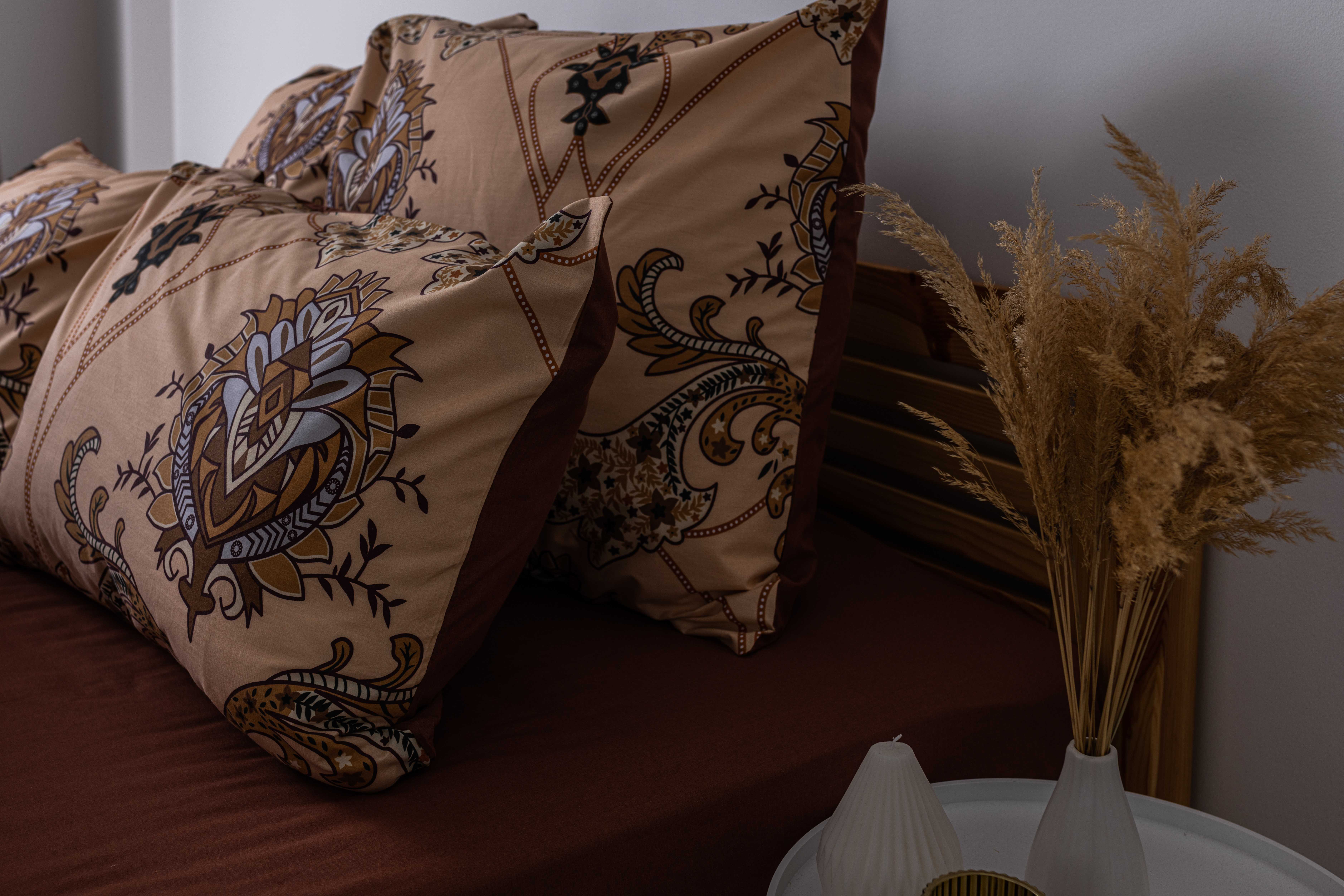 Комплект постельного белья ТЕП Soft dreams Chocolate Fusion евро бежевый с коричневым (2-03859_26004) - фото 3