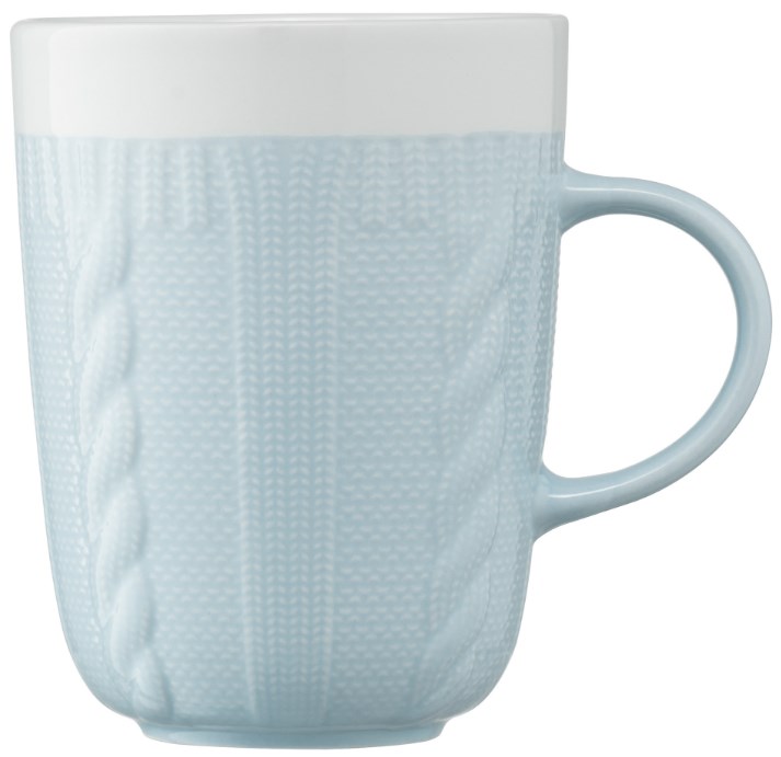 Чашка Ardesto Кnitti, 330 мл, блакитний (AR3457BL) - фото 1