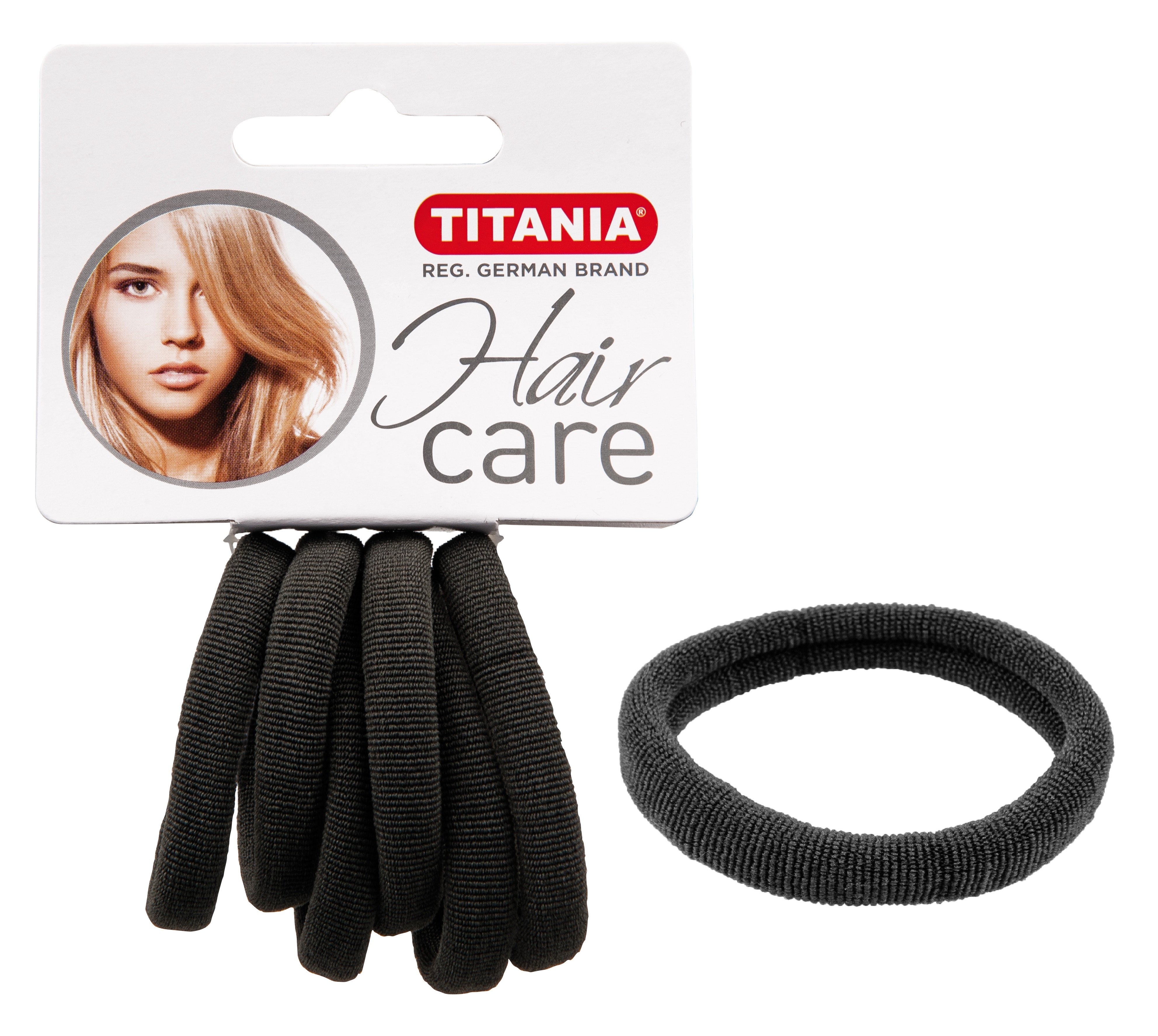Набір резинок для волосся Titania, 6 шт., сірий (7870) - фото 1