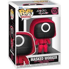 Фигурка Фанко Поп Игра в Кальмара Рабочий в маске Funko Pop Squid Game Masked Worker 10 см TV SG MW 1226 - фото 3