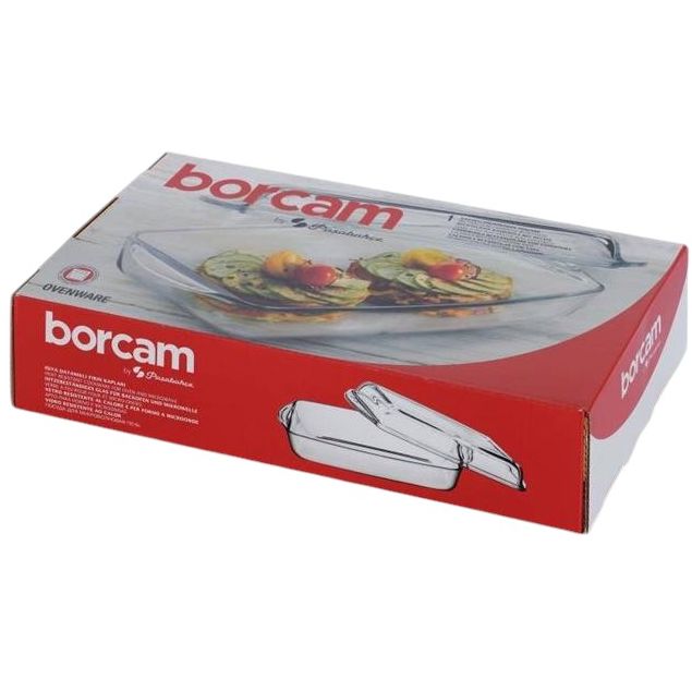 Форма для запікання Borcam 34х19 см з пластиковою кришкою 1.95 л (59006) - фото 3