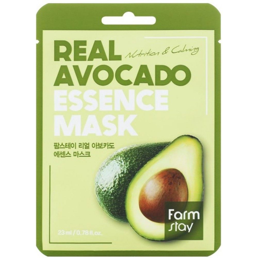 Маска для лица FarmStay Real Avocado Essence Mask с авокадо 23 мл - фото 1