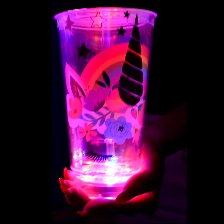 Тамблер-стакан Yes Unicorn, с LED-подсветкой, 490 мл, прозрачный (707044) - фото 4