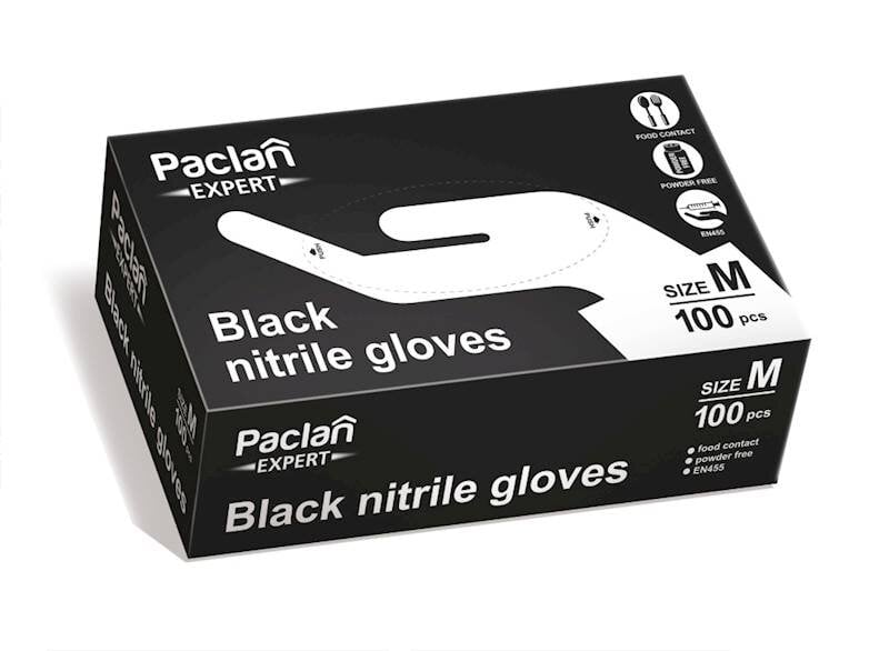 Перчатки нитриловые Paclan Expert, размер M, 100 шт. - фото 1