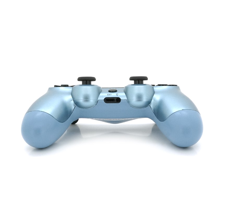 Геймпад джойстик Doubleshock Wireless PS4 Double Motor Vibration DualShock 4 Silver-Blue - фото 3