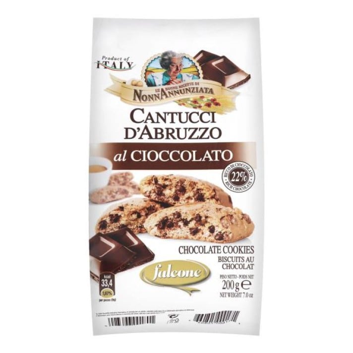 Печиво Falcone Кантучіні з шоколадом 200 г (768792) - фото 1