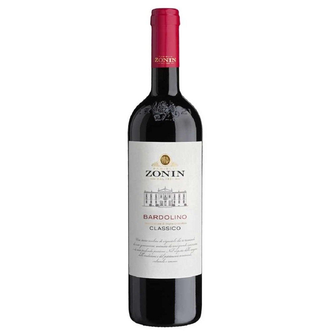 Вино Zonin Bardolino Classico DOC, красное, сухое, 12,5%, 0,75 л (37036) - фото 1