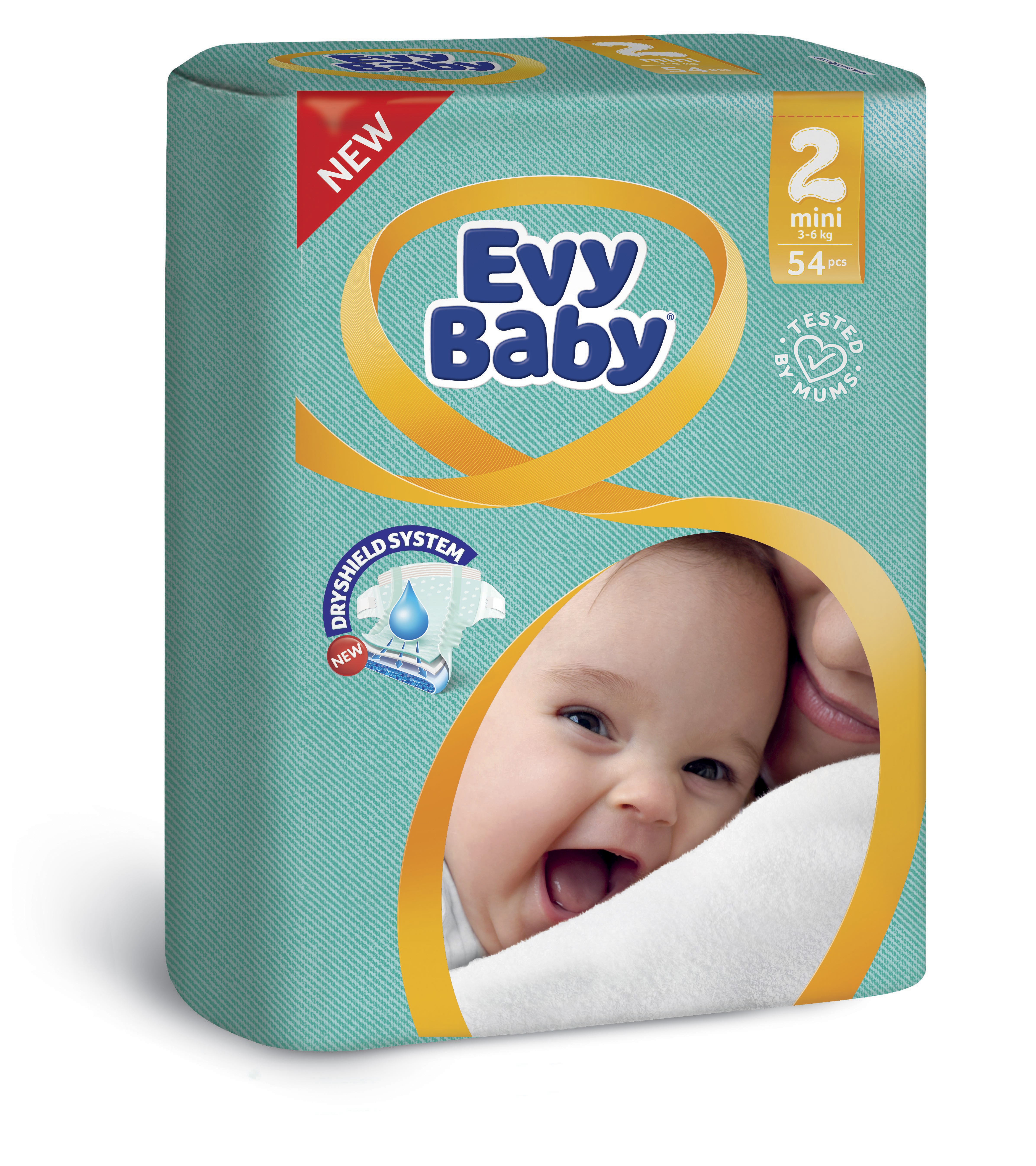 Підгузки Evy Baby 2 (3-6 кг), 54 шт. - фото 1
