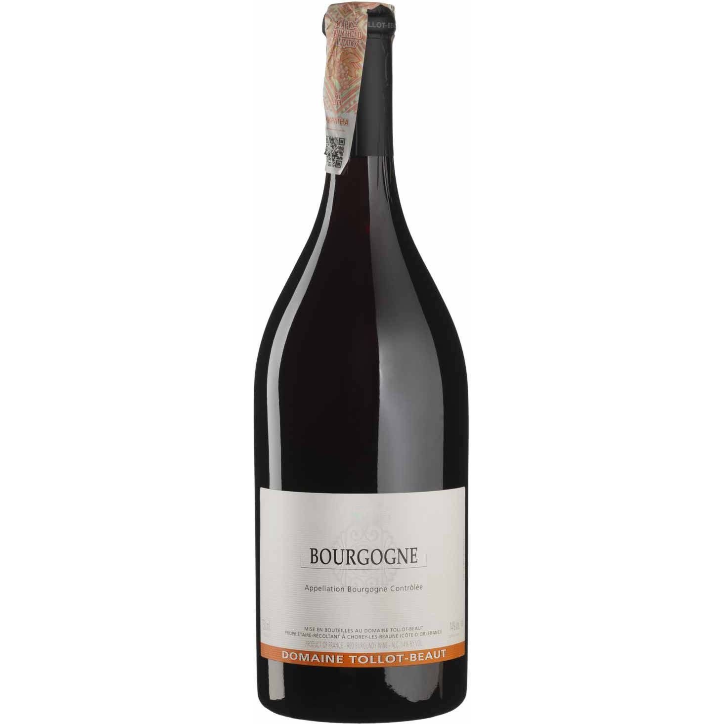 Вино Domaine Tollot-Beaut Bourgougne 2020, красное, сухое, 0,75 л - фото 1