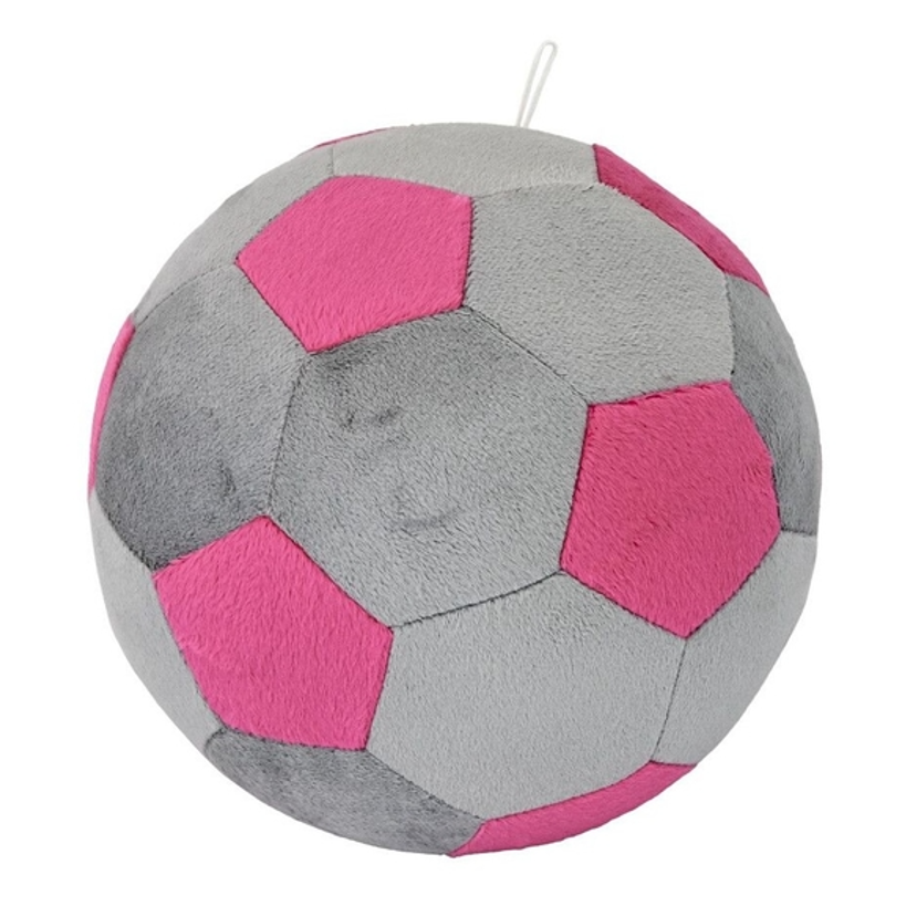 Декоративна подушка Tigres Футбольний м'ячик, рожевий з сірим (ПШ-0003) - фото 1