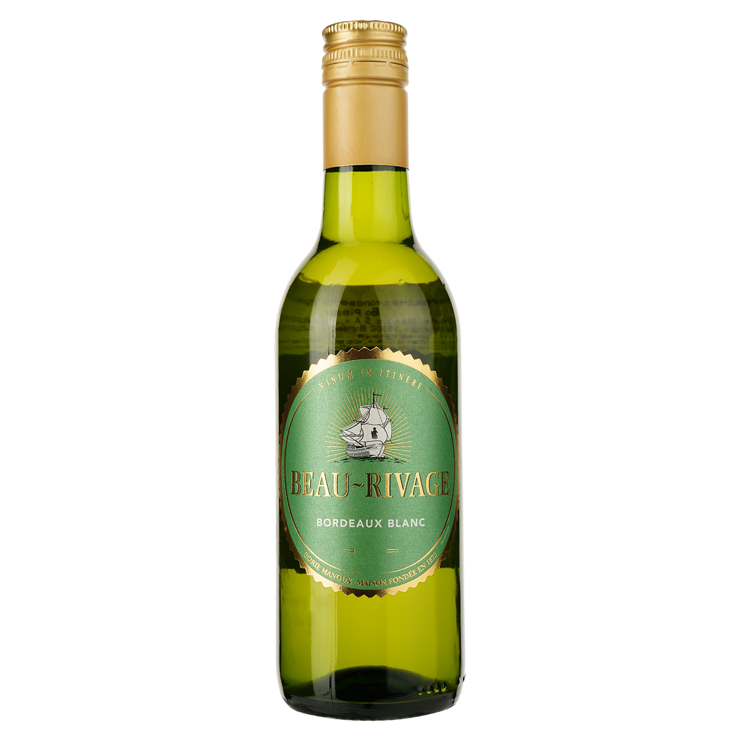 Вино Borie-Manoux Beau-Rivage Bordeaux, белое, сухое, 12,5%, 0,25 л (30342) - фото 1