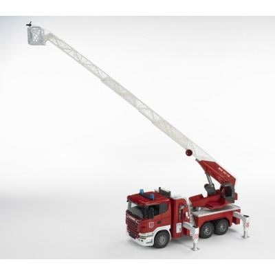 Большая пожарная машина Bruder Scania R-series с лестницей, 56 см (03590) - фото 3