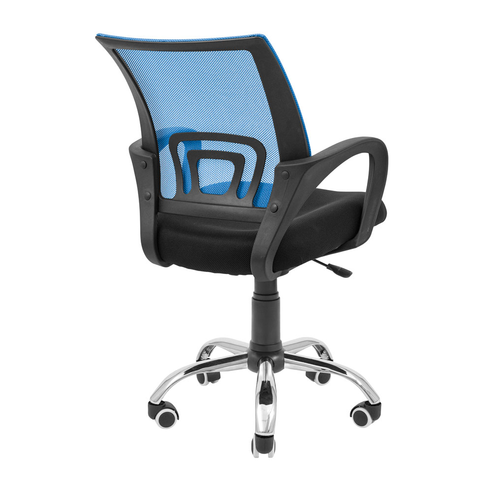 Крісло офісне Richman Спайдер Ю Хром Піастра сітка чорний + синій (RCM-1100) - фото 4