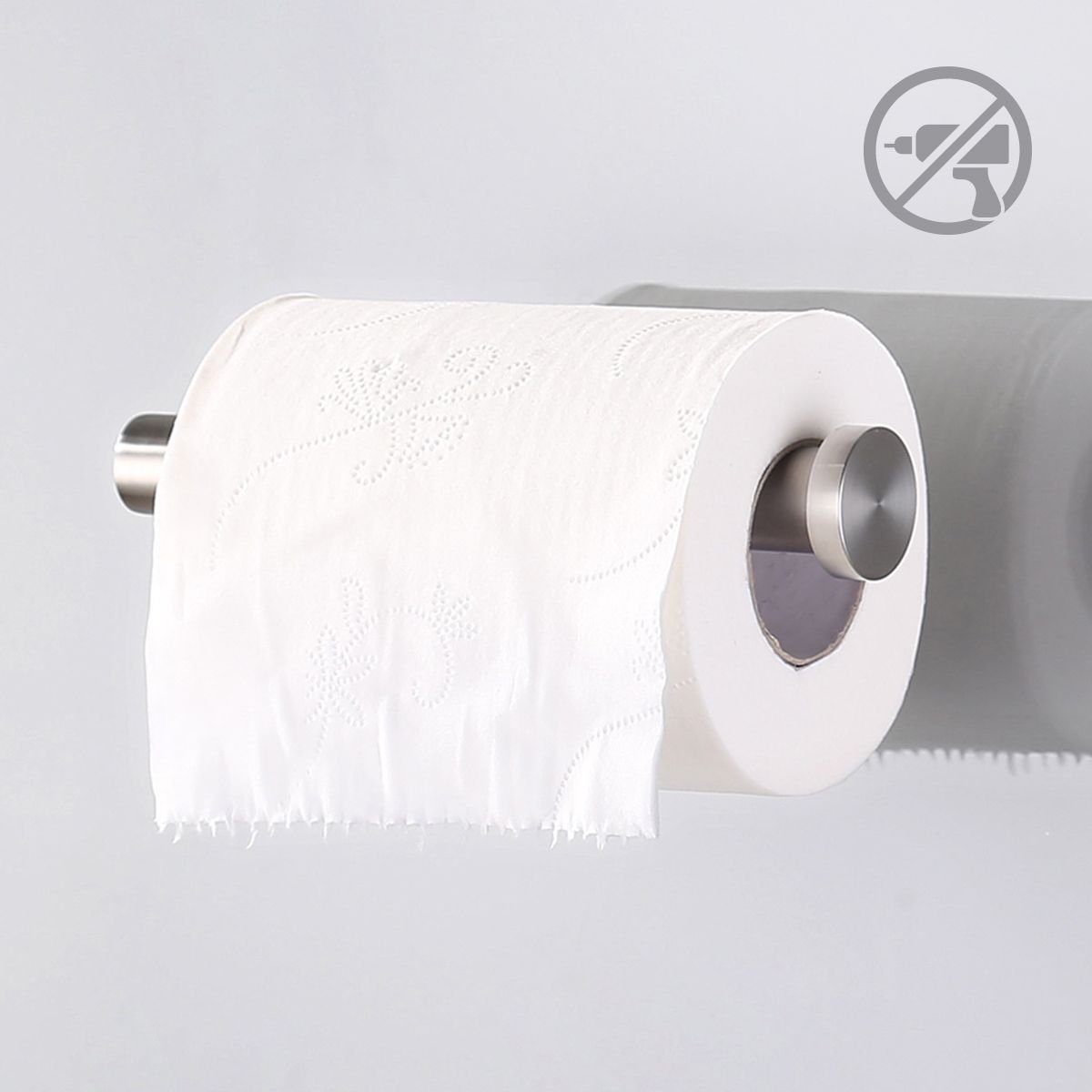 Держатель для туалетной бумаги MVM BSS-1, клеящийся, серебристый (BSS-1 SS) - фото 7