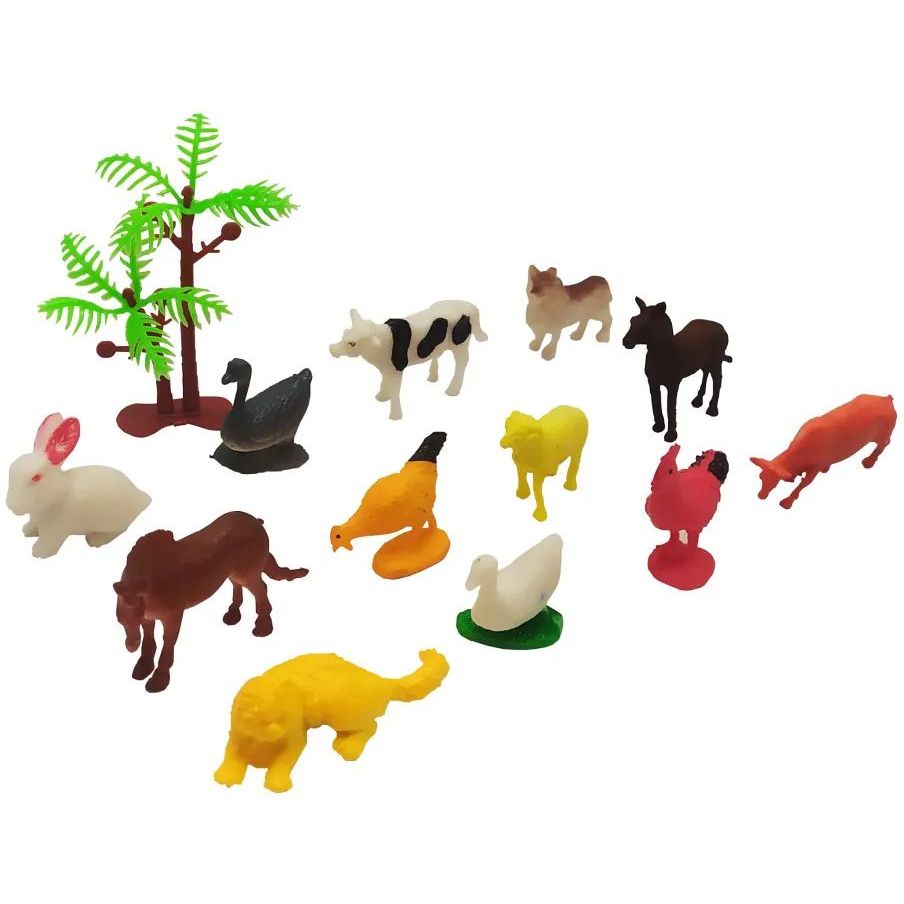 Набор игрушечных животных Bambi Домашние животные в колбе XD-661 - фото 1