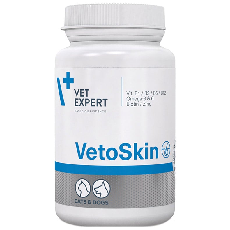 Пищевая добавка Vet Expert VetoSkin для здоровья кожи и шерсти, 60 капсул - фото 1