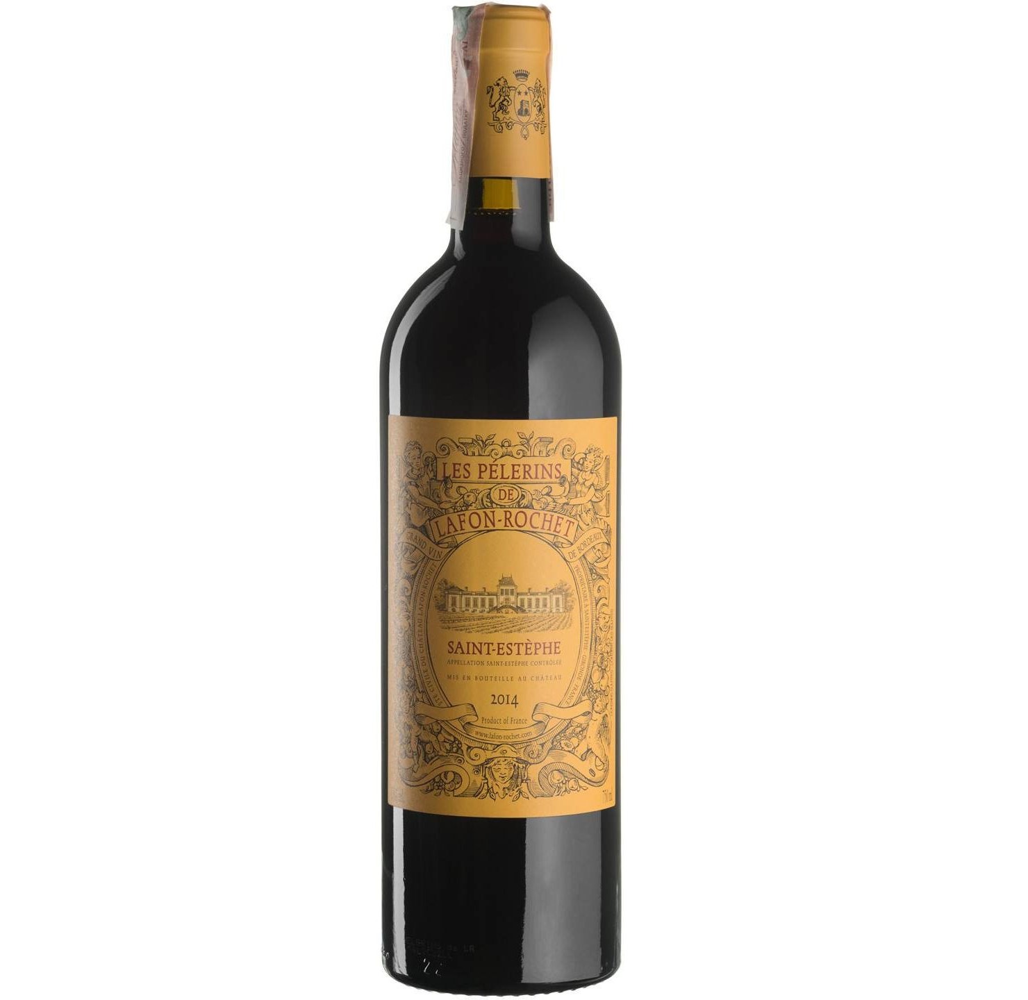 Вино Chateau Lafon-Rochet Les Pelerins de Lafon Rochet 2019, красное, сухое, 0,75 л - фото 1