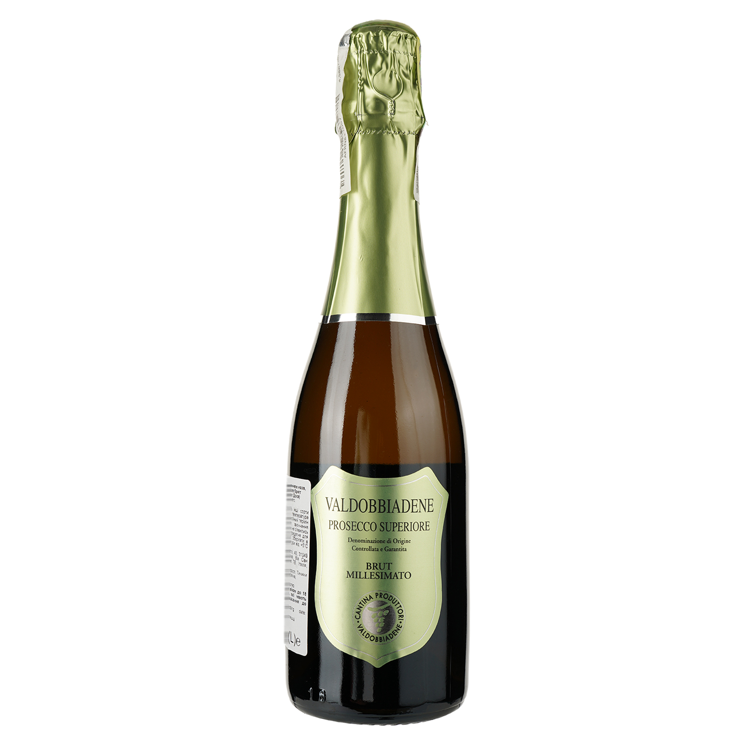 Игристое вино Val d'Oca Prosecco Superiore Brut белое брют 0.375 л - фото 1
