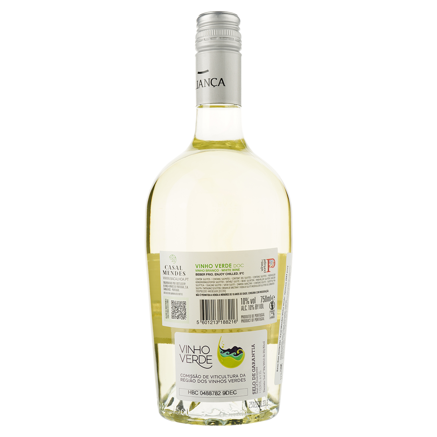 Вино Casal Mendes Vinho Verde, белое, полусухое, 10,5%, 0,75 л (8000015876407) - фото 2