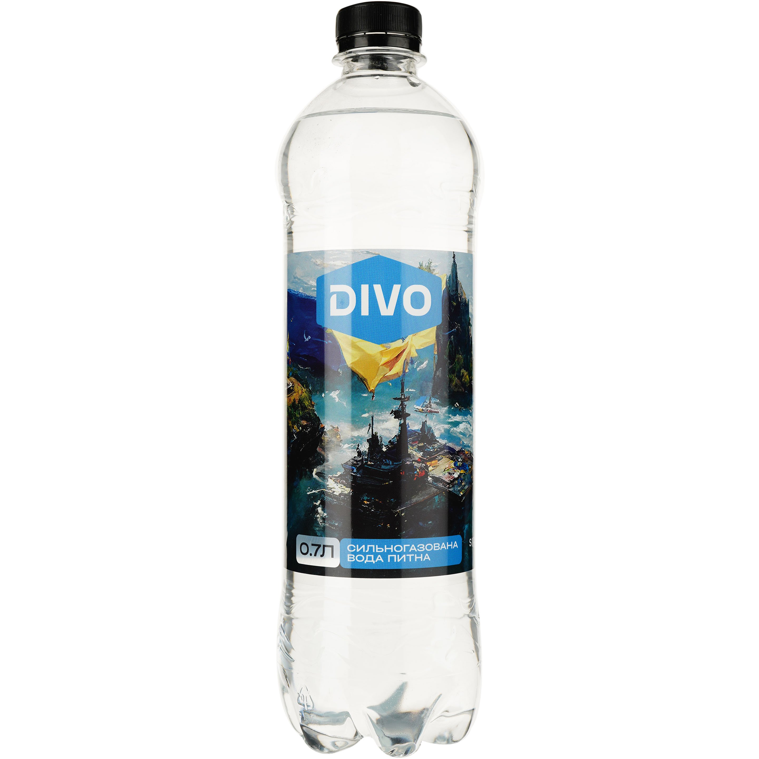 Вода питна Divo Voda сильногазована 0.7 л - фото 1