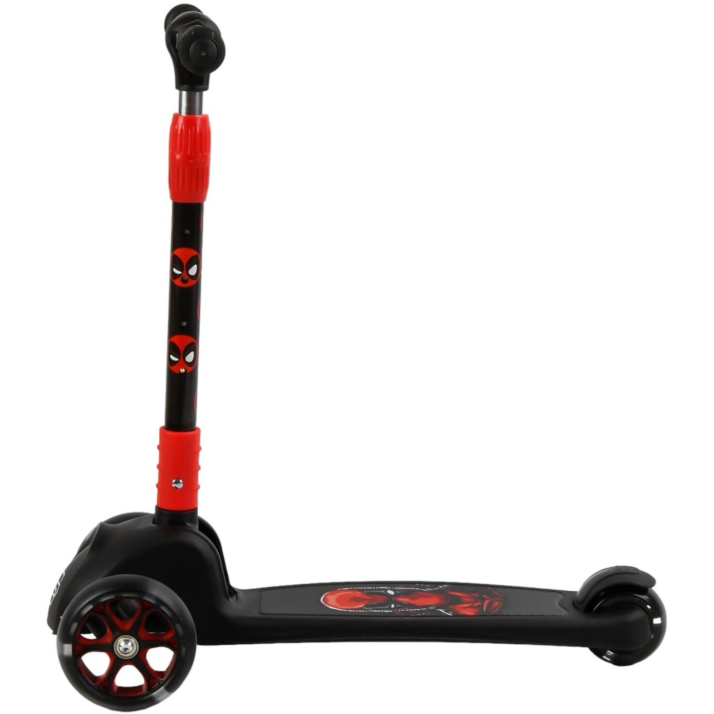 Самокат Best Scooter 13х30х58-71.5 см Черно-красный 000231654 - фото 1