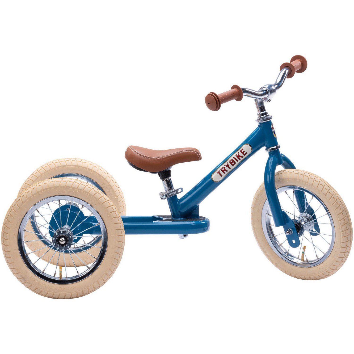 Триколісний балансуючий велосипед Trybike steel 2 в 1, синій (TBS-3-BLU-VIN) - фото 1