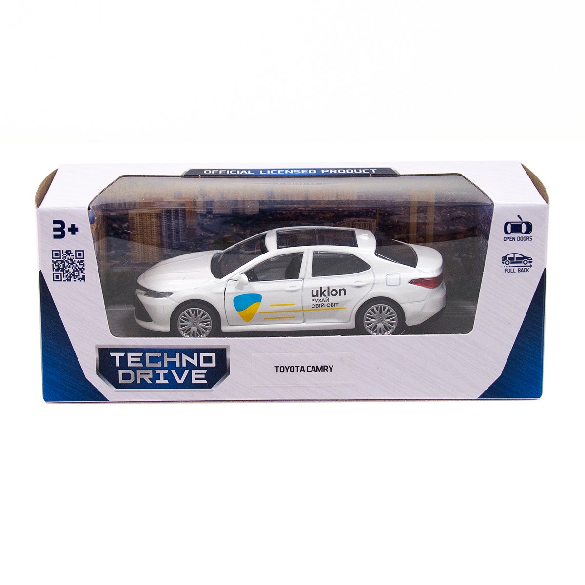 Автомодель TechnoDrive Toyota Camry Uklon, біла (250291) - фото 7