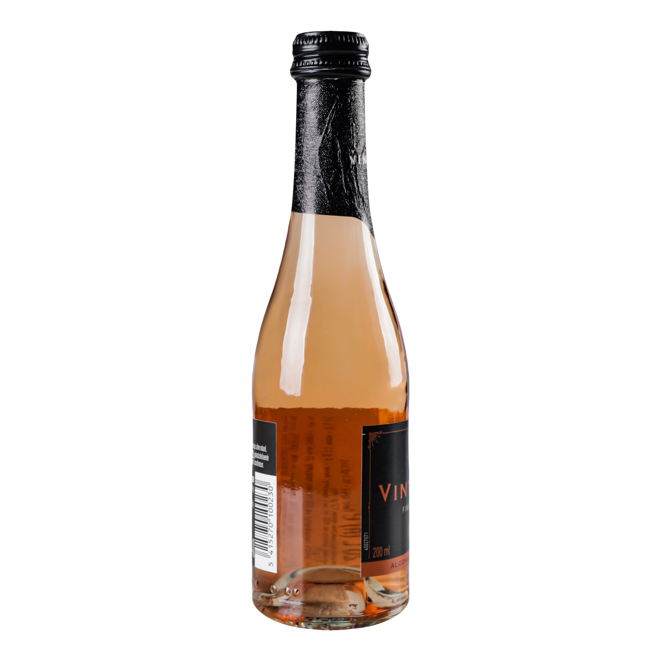 Вино игристое Vintense Fines Bulles Rose безалкогольное, 0,2 л, 0% (654444) - фото 2