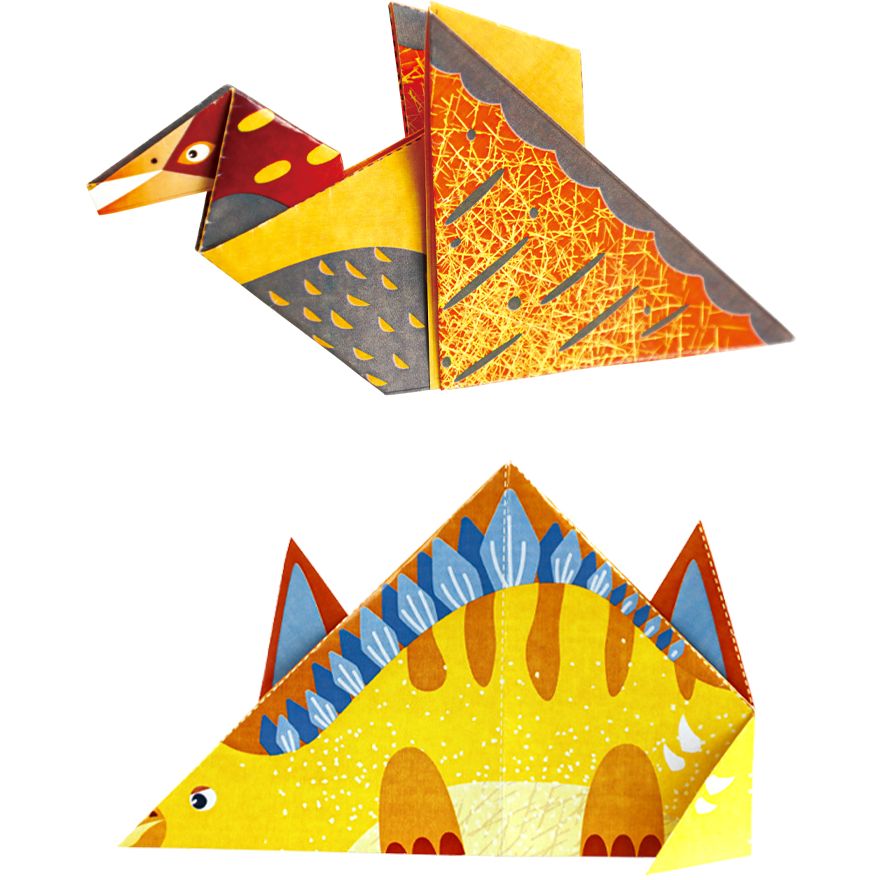 Набор для творчества Avenir Оригами Мир динозавров 40 листов (CH221810) - фото 9