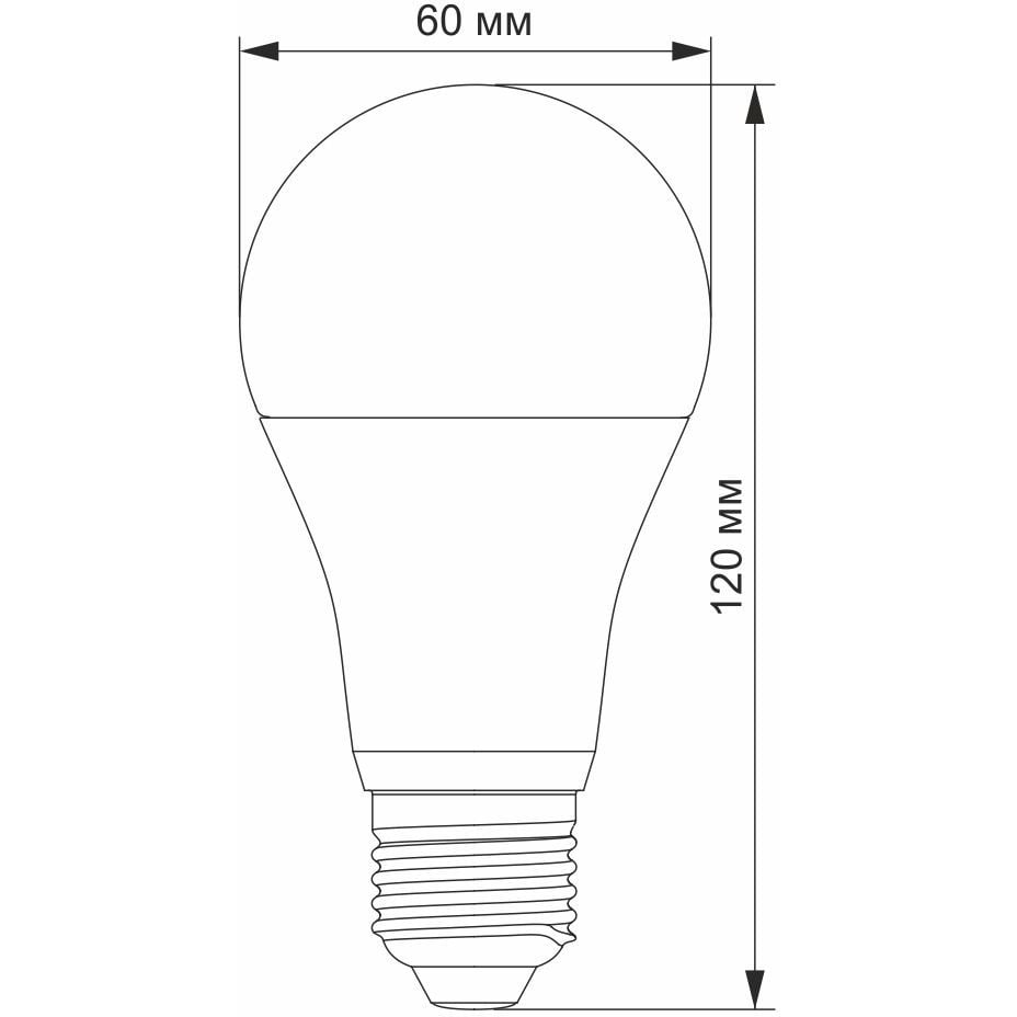 Світлодіодна лампа LED Videx A60e 12W E27 4100K з датчиком руху та освітленості (VL-A60e-12274-S) - фото 3